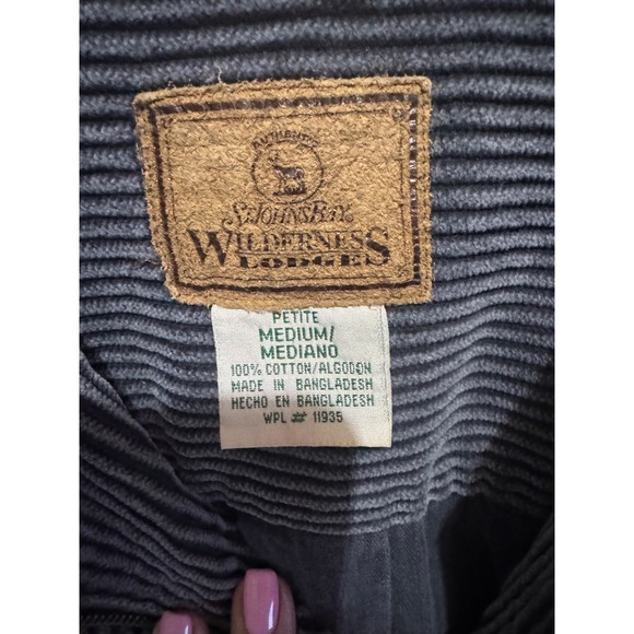 St Johns Bay Corduroy Full Zip Jacket size M - Picture 2 of 3